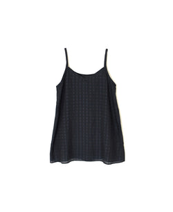 INMDS25083 HANDWOVEN COTTON SILK CHECK 2WAY CAMISOLE