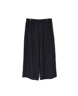 INMDS25084 HANDWOVEN COTTON SILK CHECK EASY PANTS