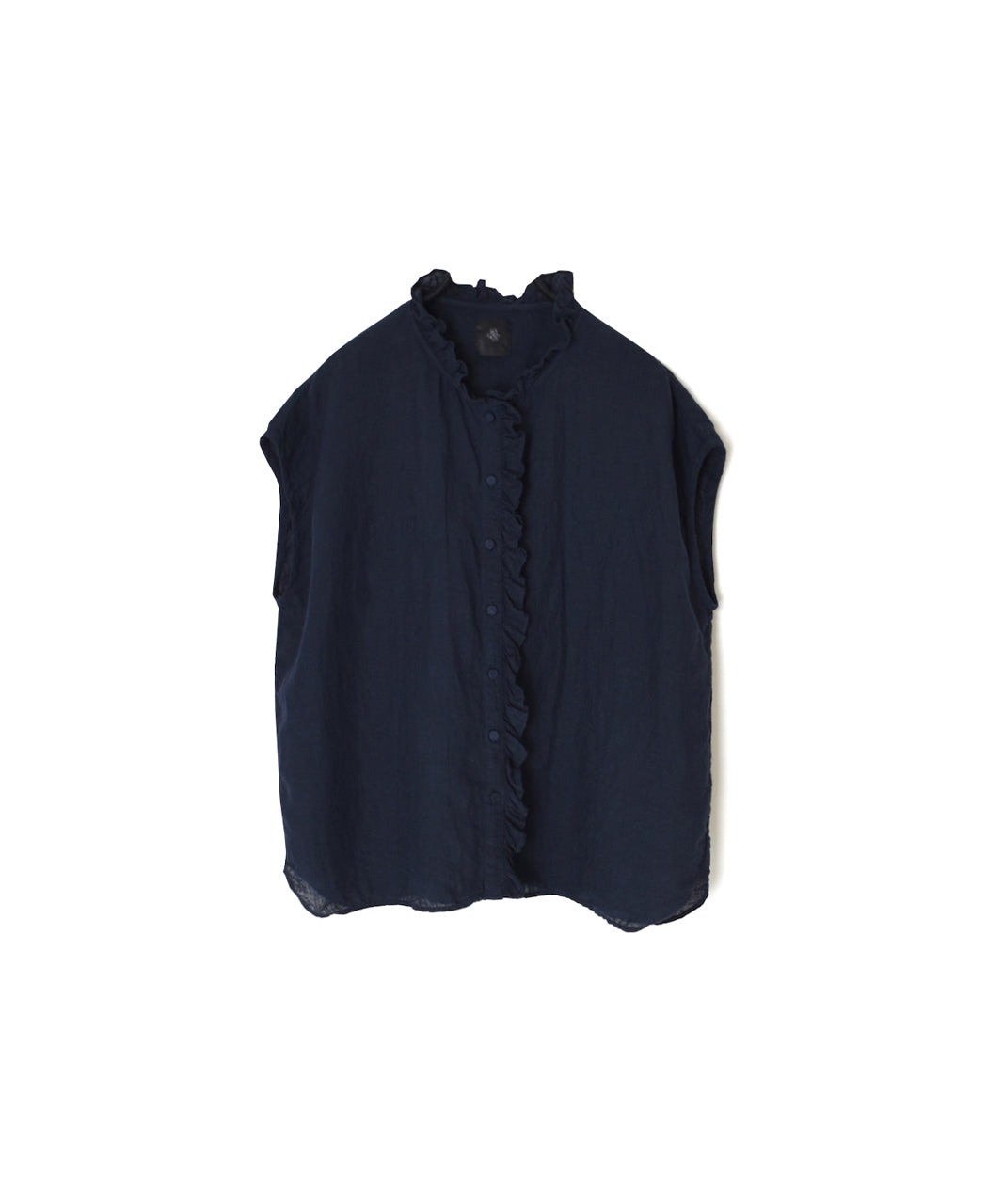 INMDS26001D 60s AUTOLOOM LINEN PLAIN OVERDYE FRENCH/SL FRILL COLLAR SHIRTS