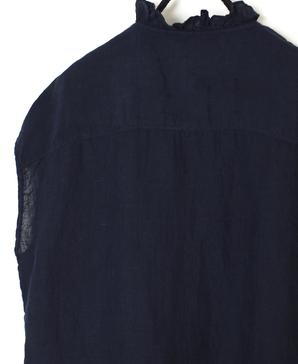 INMDS26001D 60s AUTOLOOM LINEN PLAIN OVERDYE FRENCH/SL FRILL COLLAR SHIRTS