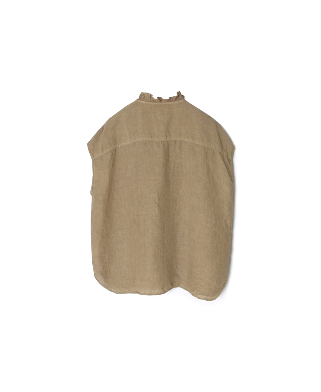 INMDS26001D 60s AUTOLOOM LINEN PLAIN OVERDYE FRENCH/SL FRILL COLLAR SHIRTS