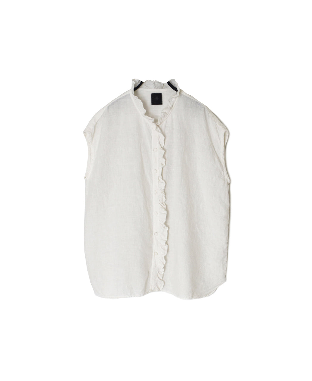 INMDS26001D 60s AUTOLOOM LINEN PLAIN OVERDYE FRENCH/SL FRILL COLLAR SHIRTS