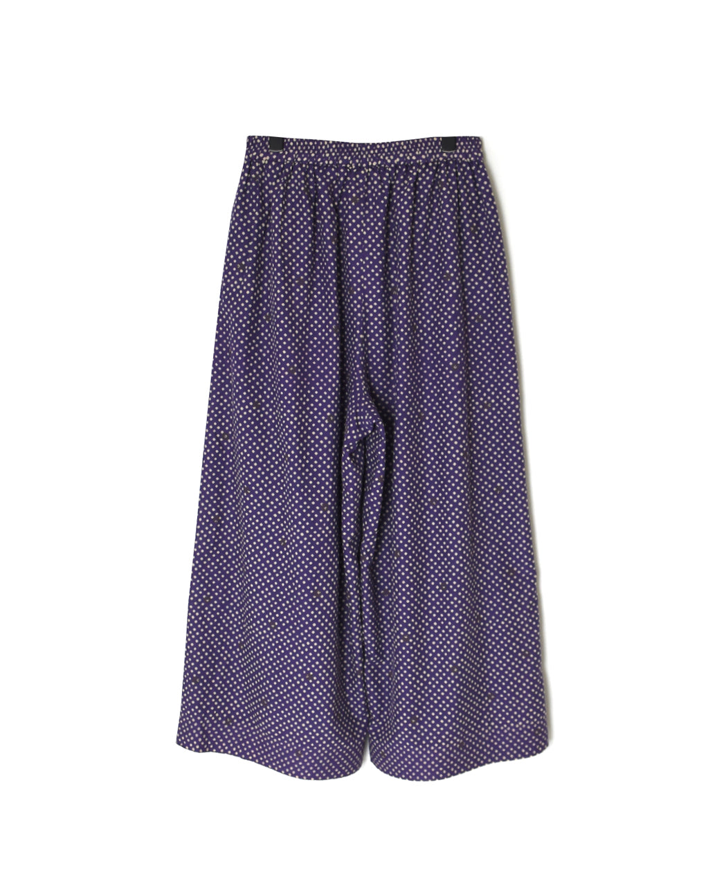 INMDS26085 80s VOILE SQUARE BLOCK PRINT EASY PANTS