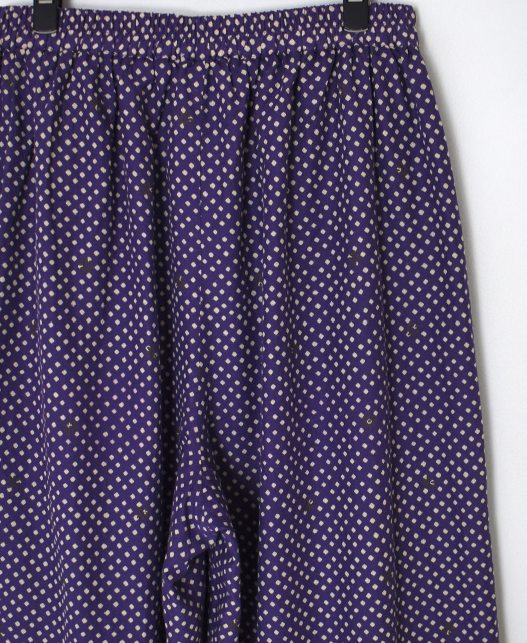 INMDS26085 80s VOILE SQUARE BLOCK PRINT EASY PANTS