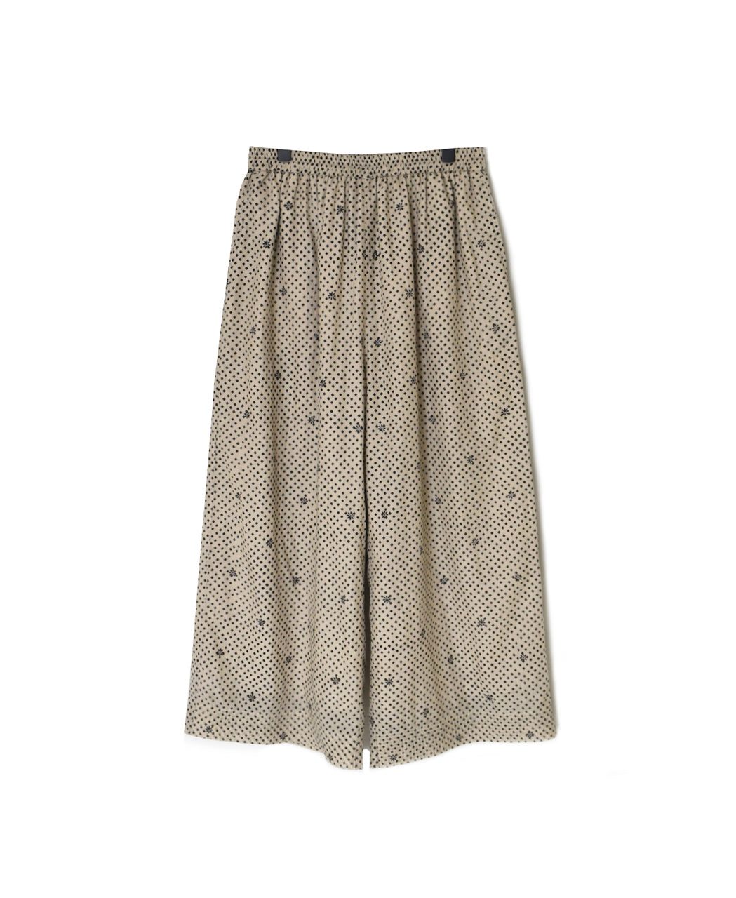 INMDS26085 80s VOILE SQUARE BLOCK PRINT EASY PANTS