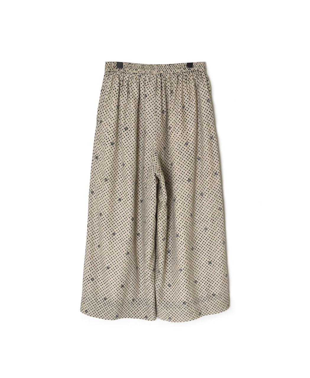 INMDS26085 80s VOILE SQUARE BLOCK PRINT EASY PANTS