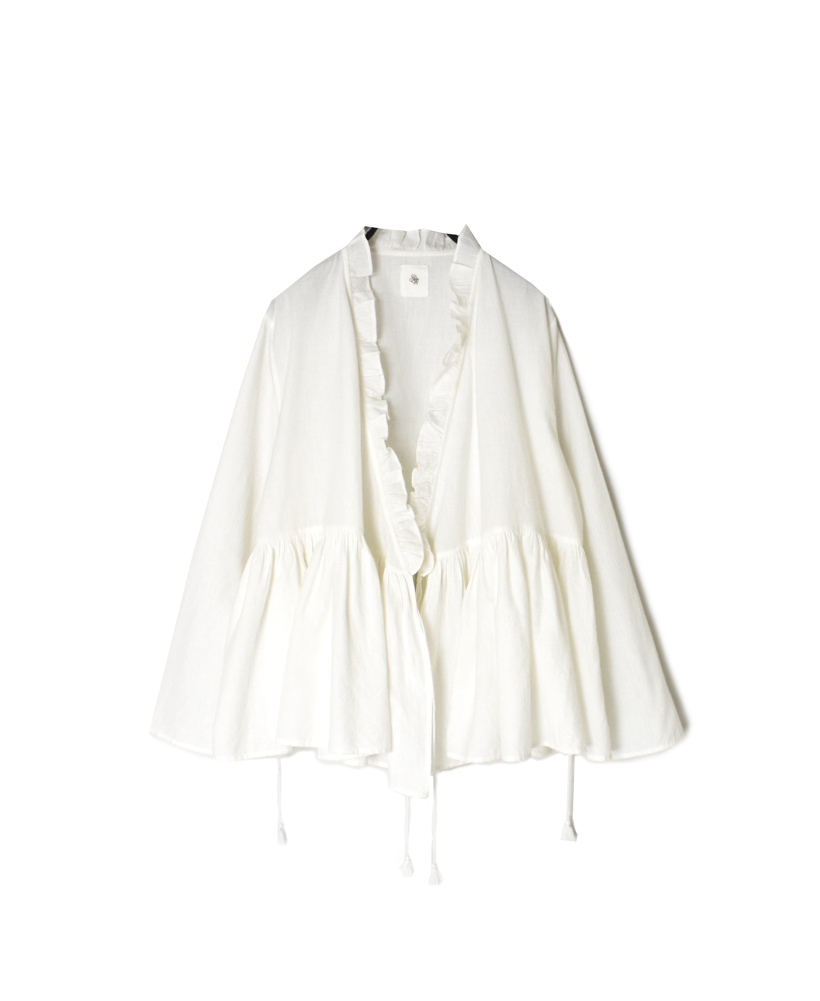 INMDS26701 TWILL COTTON KHADI PLAIN FRILL CACHE COEUR