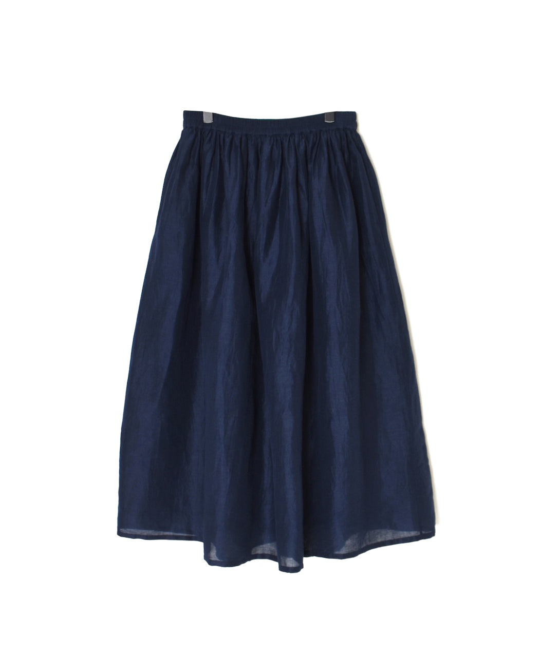 INSL26325 60s AUTO LOOM COTTON/LINEN PLAIN GATHERED SKIRT