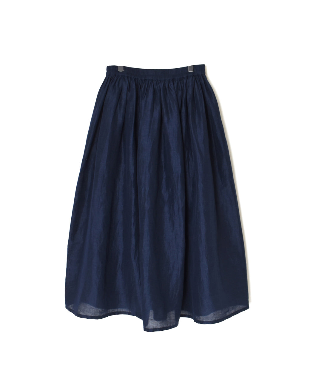 INSL26325 60s AUTO LOOM COTTON/LINEN PLAIN GATHERED SKIRT