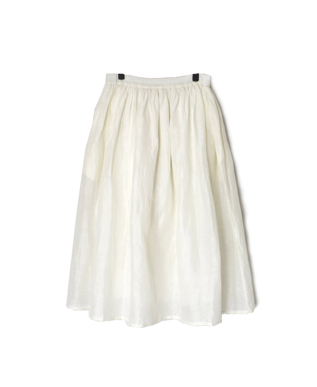 INSL26325 60s AUTO LOOM COTTON/LINEN PLAIN GATHERED SKIRT