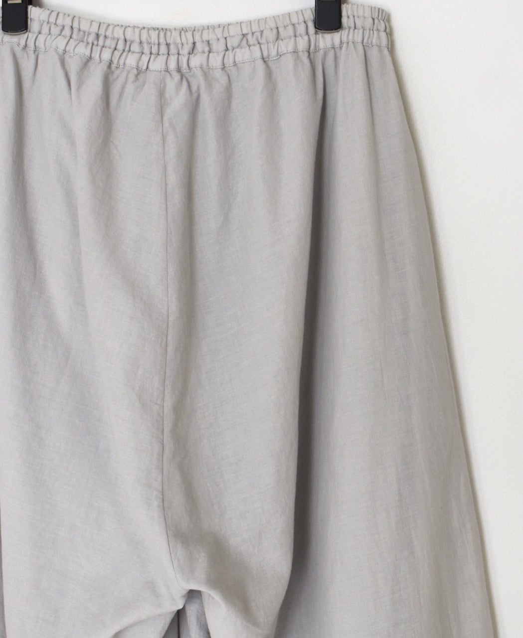 INSL26345 80s VOILE PLAIN WITH CUT WORK LACE EASY PANTS
