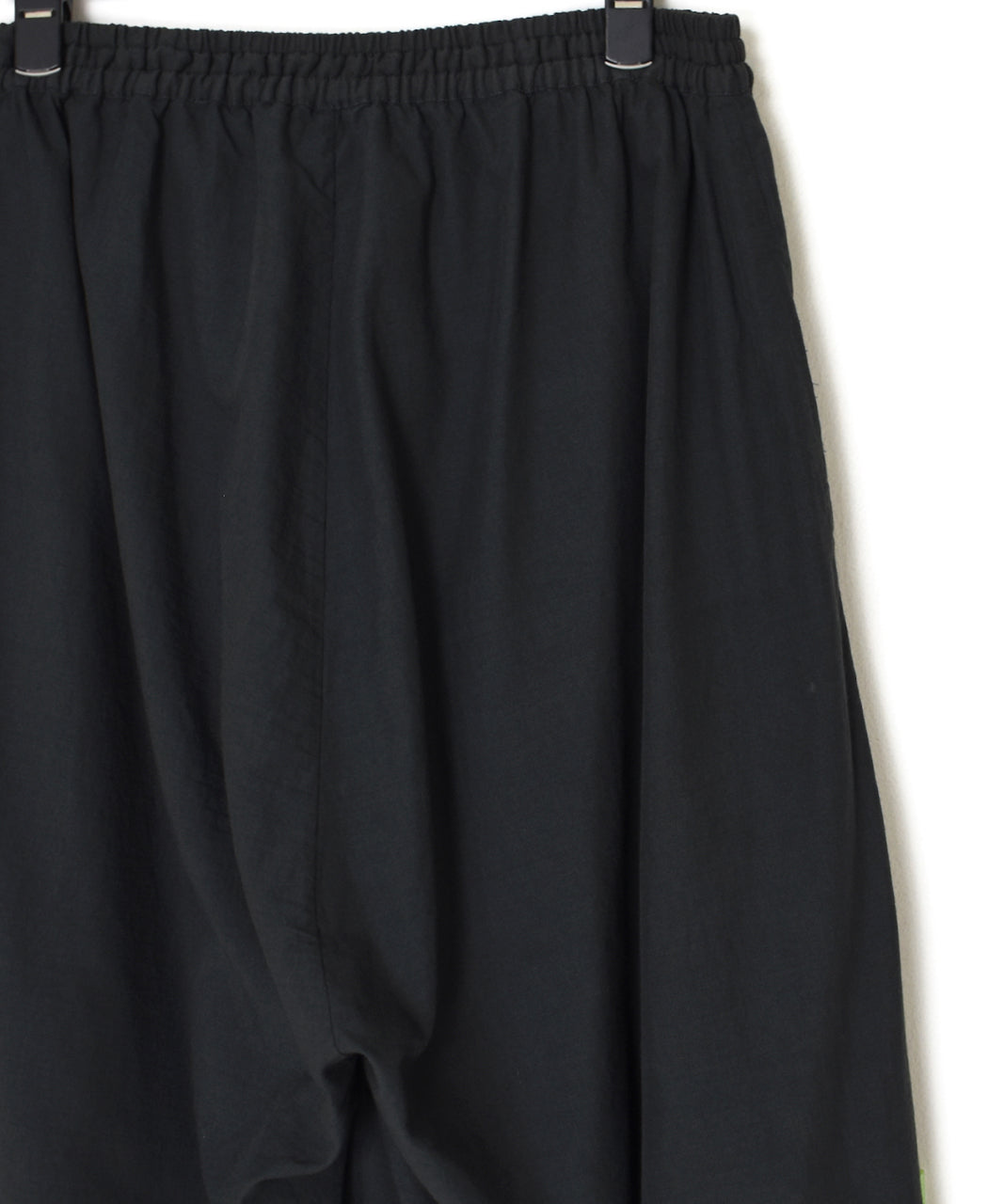 INSL26345 80s VOILE PLAIN WITH CUT WORK LACE EASY PANTS