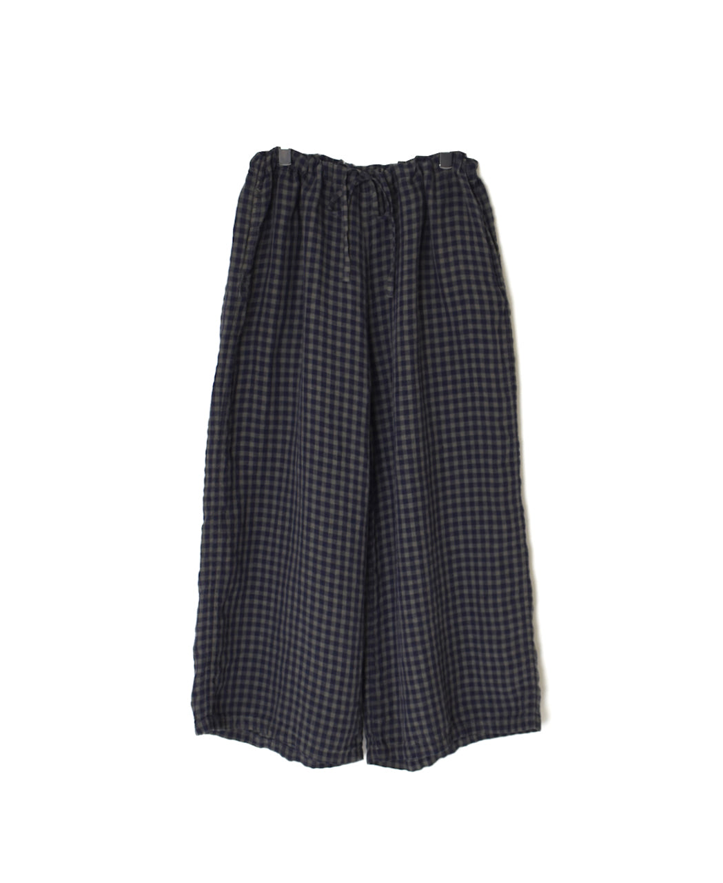 LNHT1713LC LINEN CHECK OVERDYE EASY PANTS