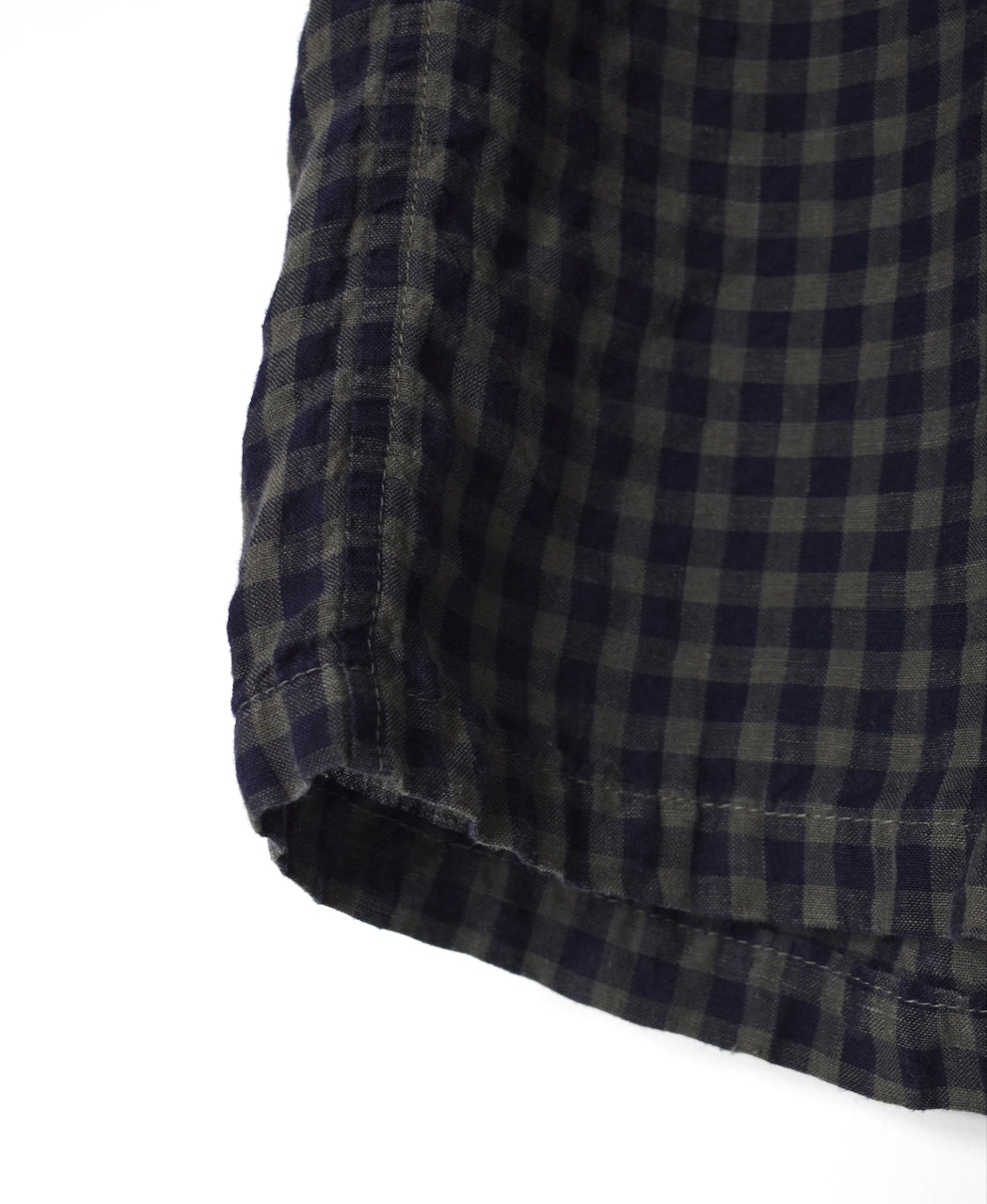 LNHT1713LC LINEN CHECK OVERDYE EASY PANTS