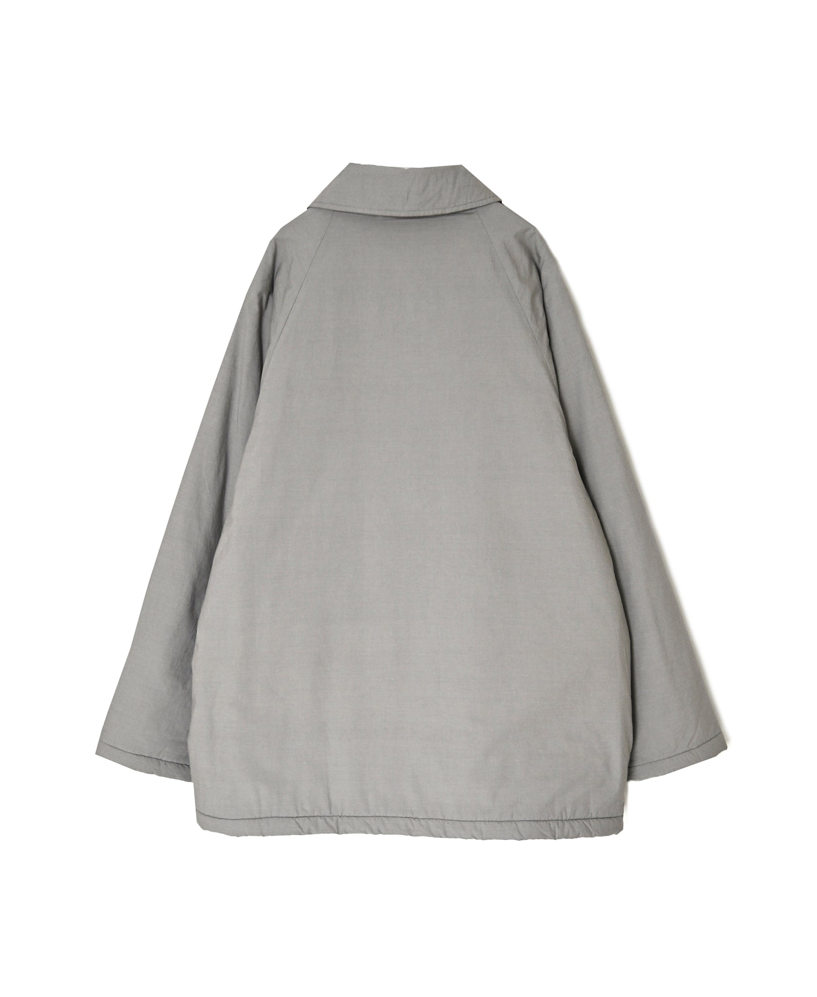 MDSH26521 PADDED 60s ORGANIC POPLIN PLAIN REGULAR COLLAR OVER HALF COAT