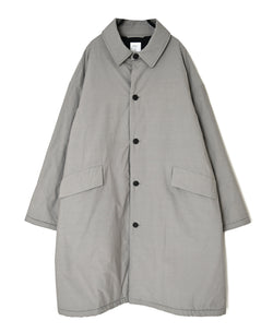MDSH26522 PADDED 60s ORGANIC POPLIN PLAIN REGULAR COLLAR OVER COAT