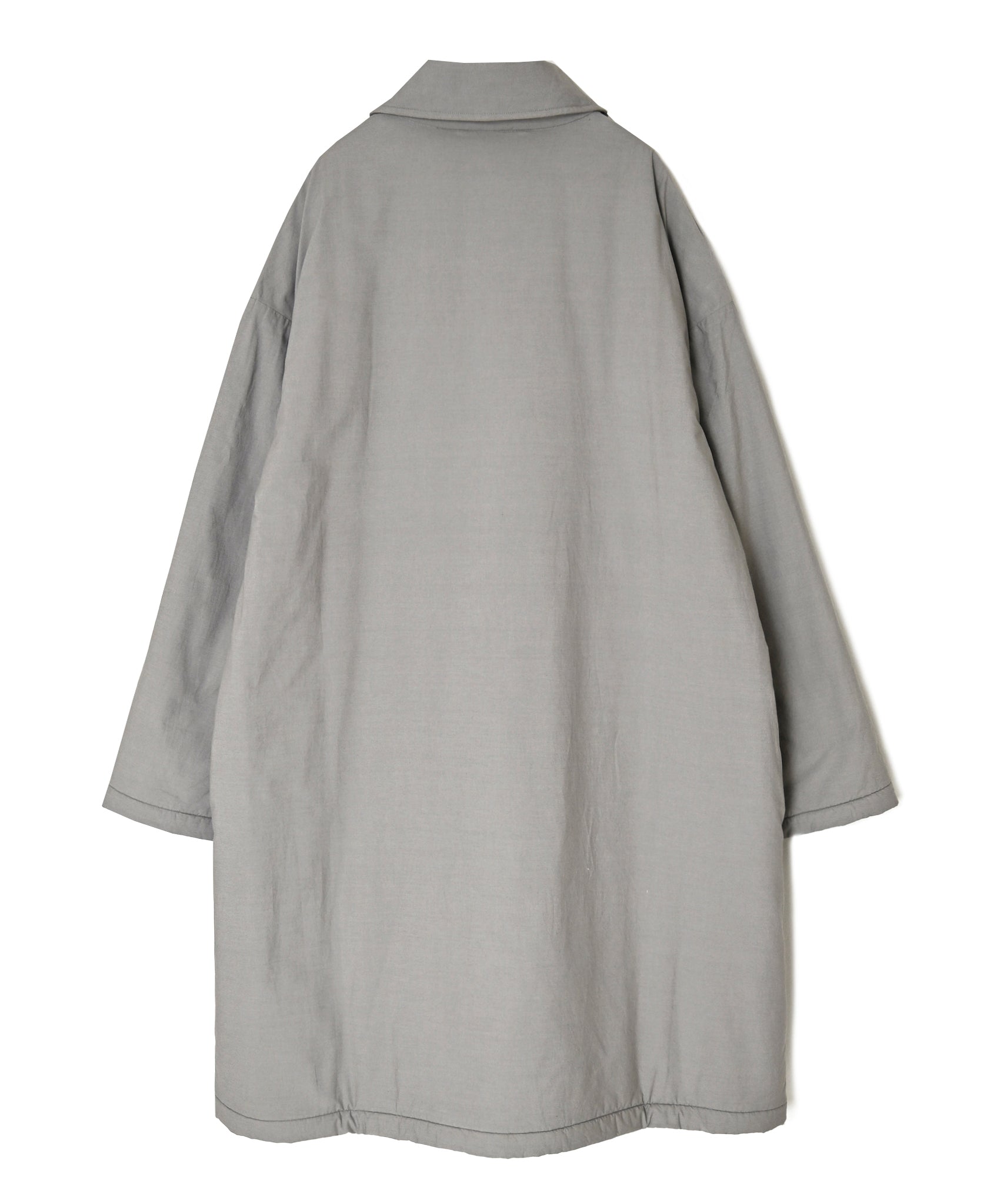 MDSH26522 PADDED 60s ORGANIC POPLIN PLAIN REGULAR COLLAR OVER COAT