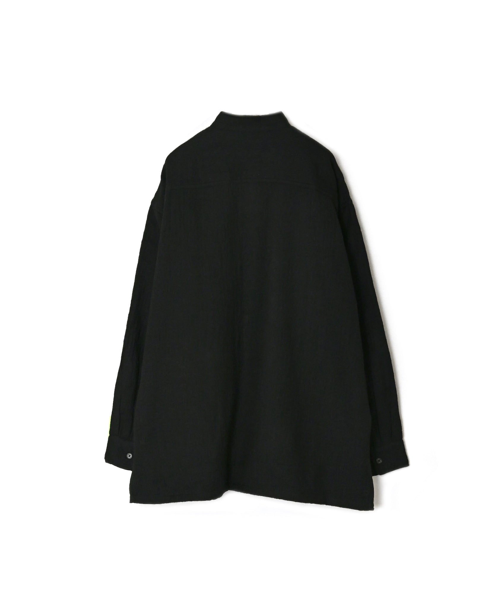 MDSH26531 BOILED WOOL PLAIN BANDED COLLAR JACKET