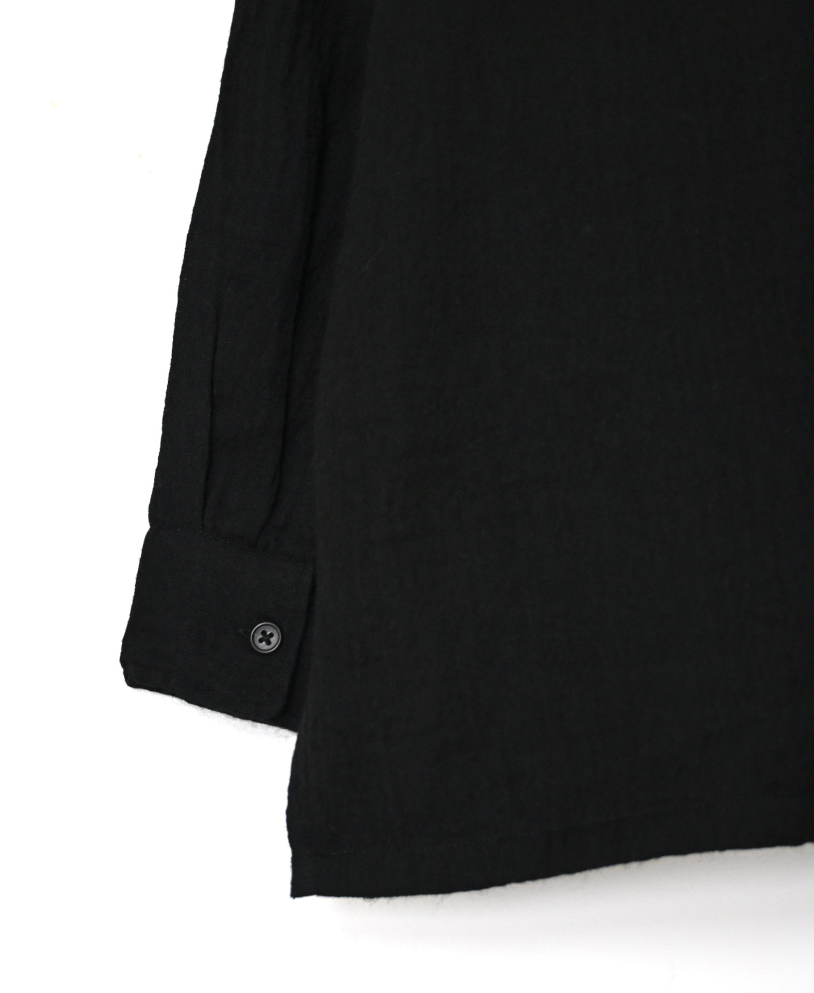 MDSH26531 BOILED WOOL PLAIN BANDED COLLAR JACKET