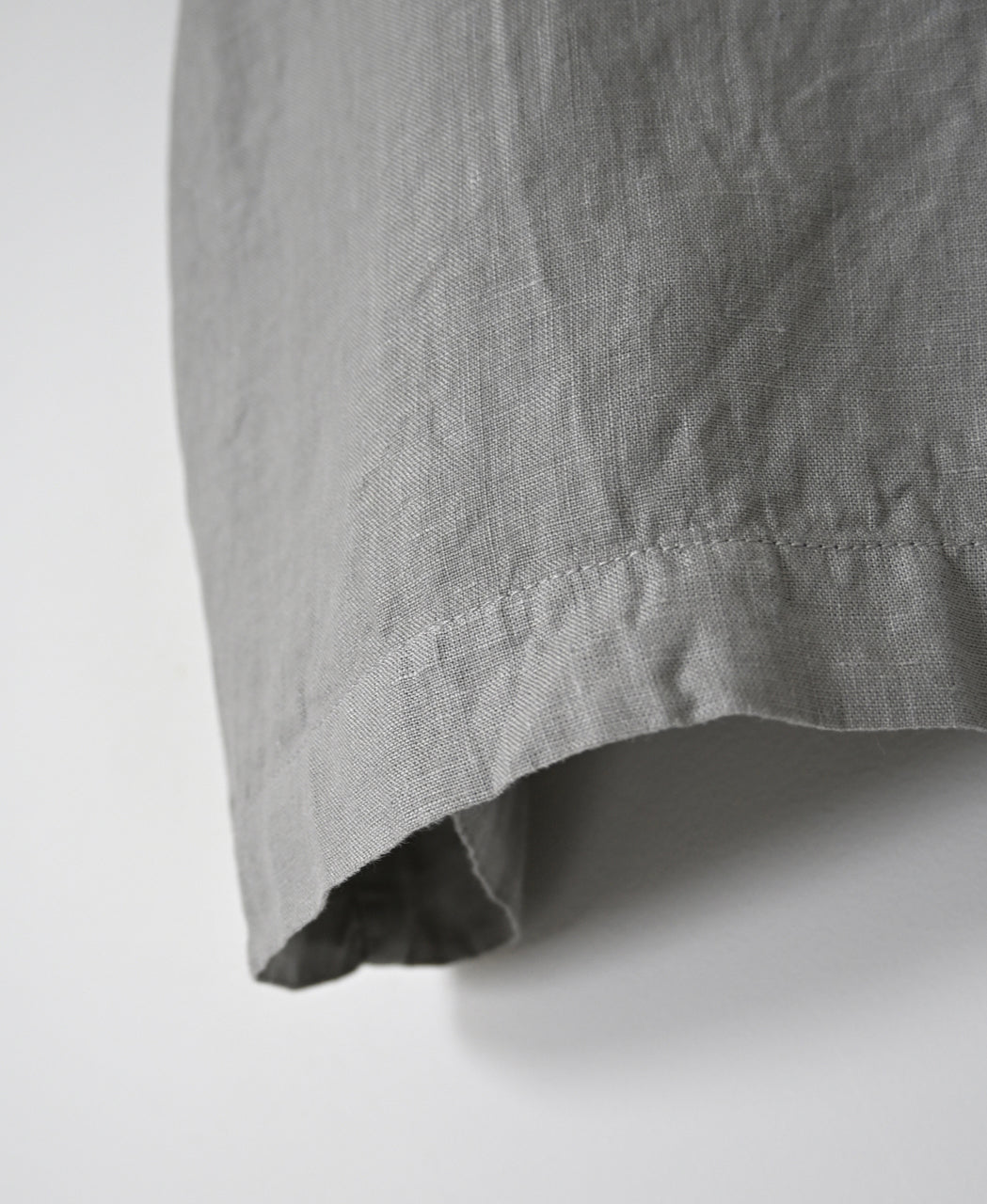 NAM1631LP LINEN PLAIN OVERDYE BOAT NECK S/SL SHIRT