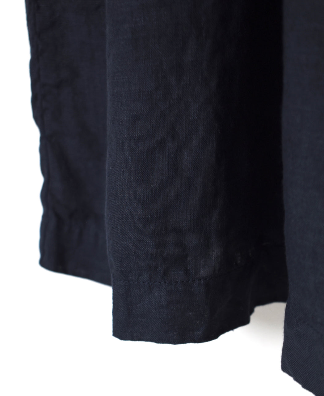 NAM1632LP LINEN PLAIN OVERDYE BOAT NECK S/SL ONE-PIECE
