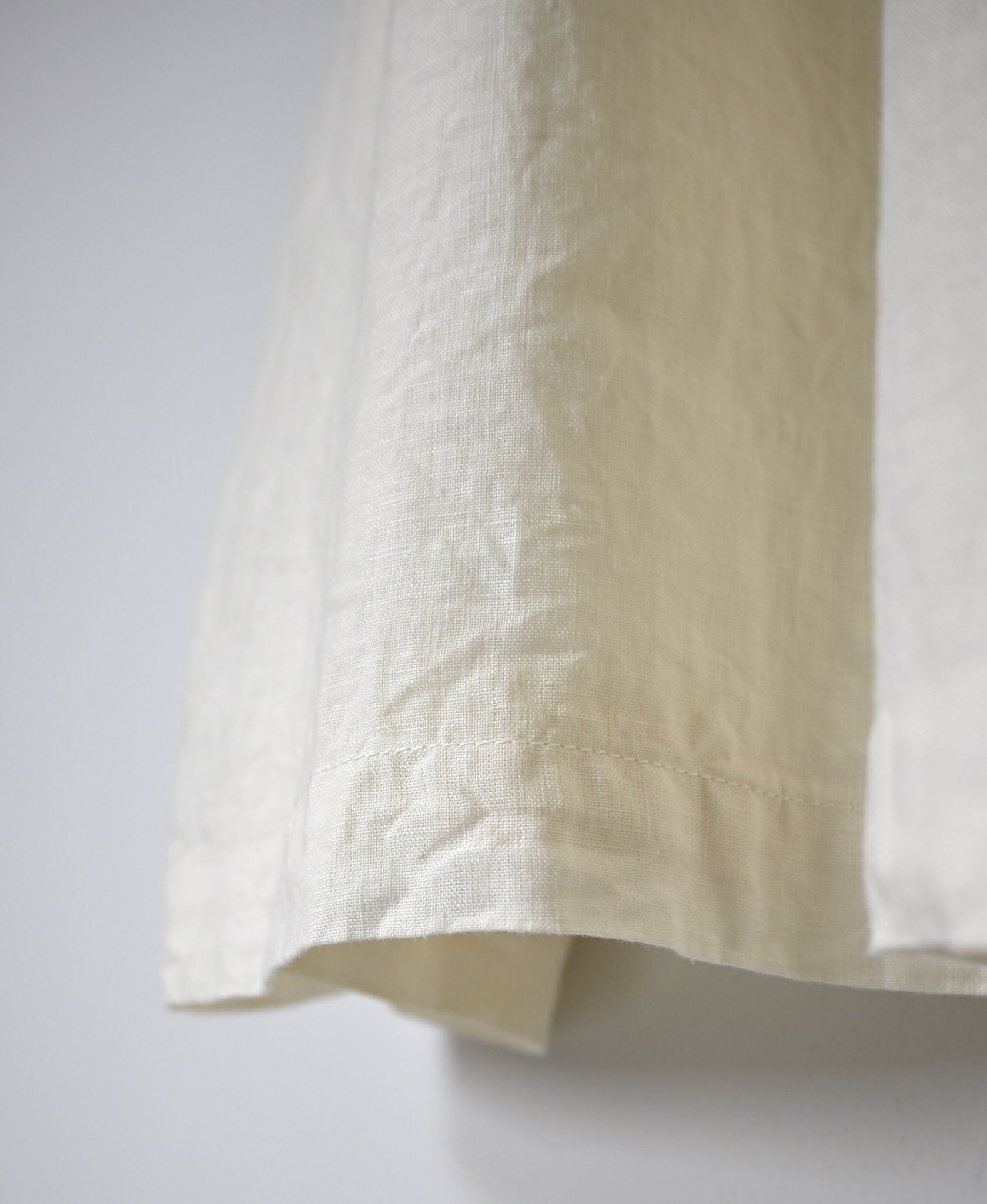 NAM1632LP LINEN PLAIN OVERDYE BOAT NECK S/SL ONE-PIECE