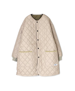 NAM2563PP PLAIN POLYESTER×PLAIN POLYESTER OVERSIZED NO COLLAR COAT