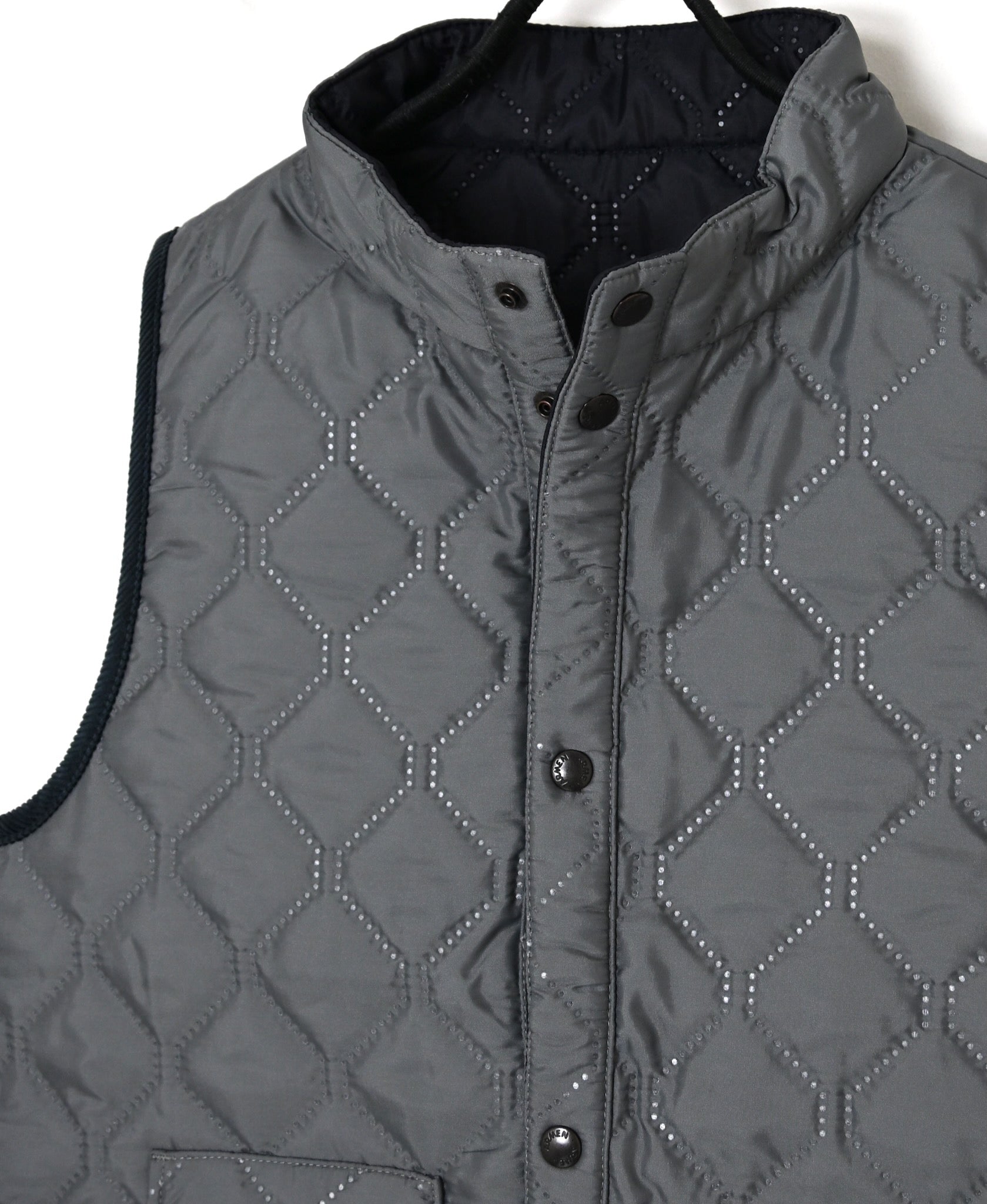 NAM9984PP PLAIN POLYESTER×PLAIN POLYESTER STAND COLLAR VEST