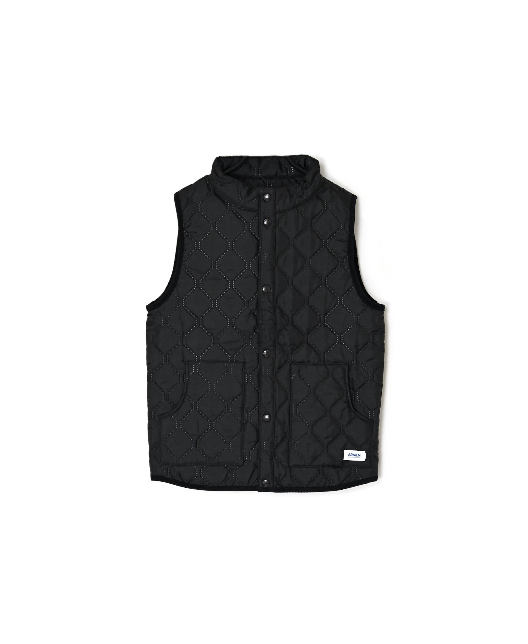 NAM9984PP PLAIN POLYESTER×PLAIN POLYESTER STAND COLLAR VEST