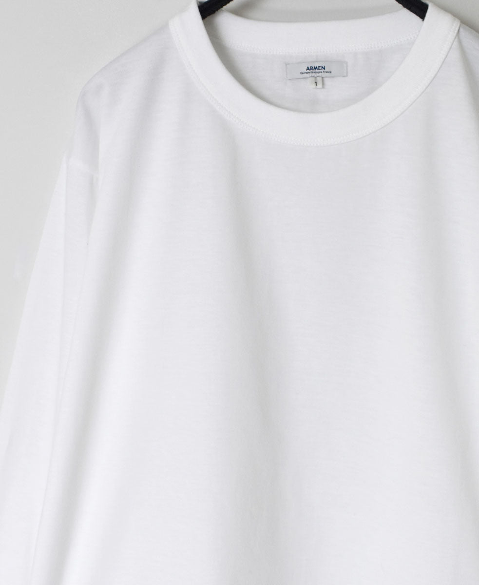 NFA2351 4.4oz COTTON JERSEY CREW NECK OVERSIZE L/SL T WITH CUFF