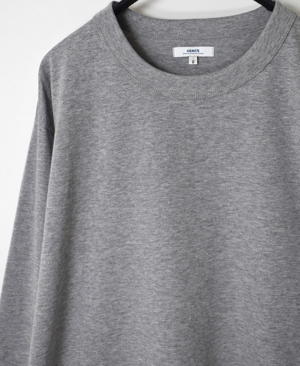 NFA2351 4.4oz COTTON JERSEY CREW NECK OVERSIZE L/SL T WITH CUFF