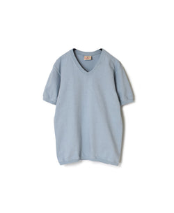 NGW1701 7.2oz HEAVY WEIGHT COTTON V-NECK S/SL TEE CUFF AND HEM RIB