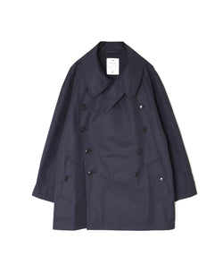 NHT2661CNT COTTON / NYLON DOUBLE OVER SHORT COAT