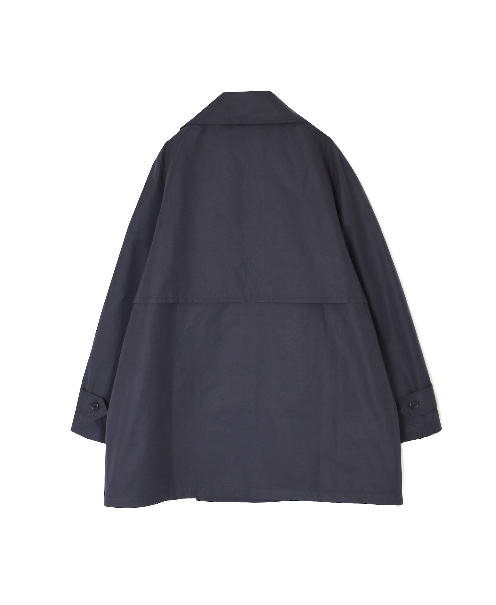 NHT2661CNT COTTON / NYLON DOUBLE OVER SHORT COAT