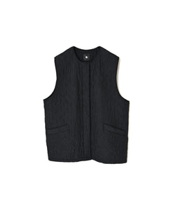 NMDS26554 BANGALORE SILK PLAIN QUILTED C-NECK VEST