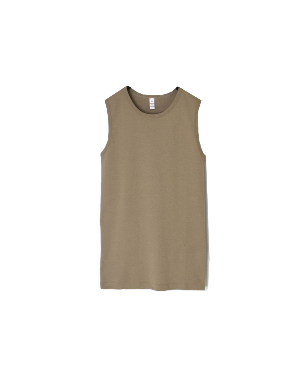 NMF1801 COTTON PEIGNE CREW-NECK SLEEVELESS