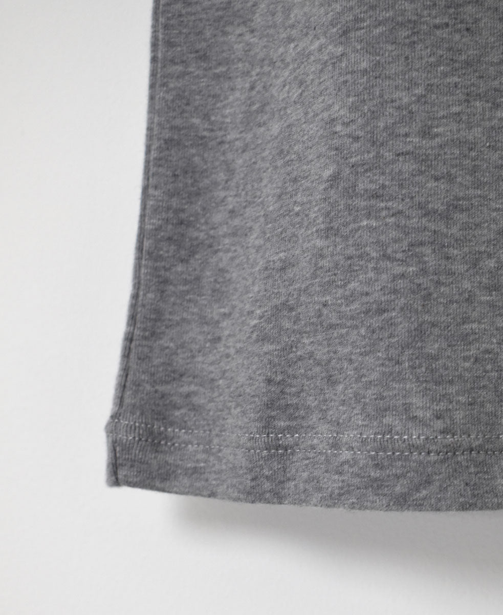NMF1801 COTTON PEIGNE CREW-NECK SLEEVELESS