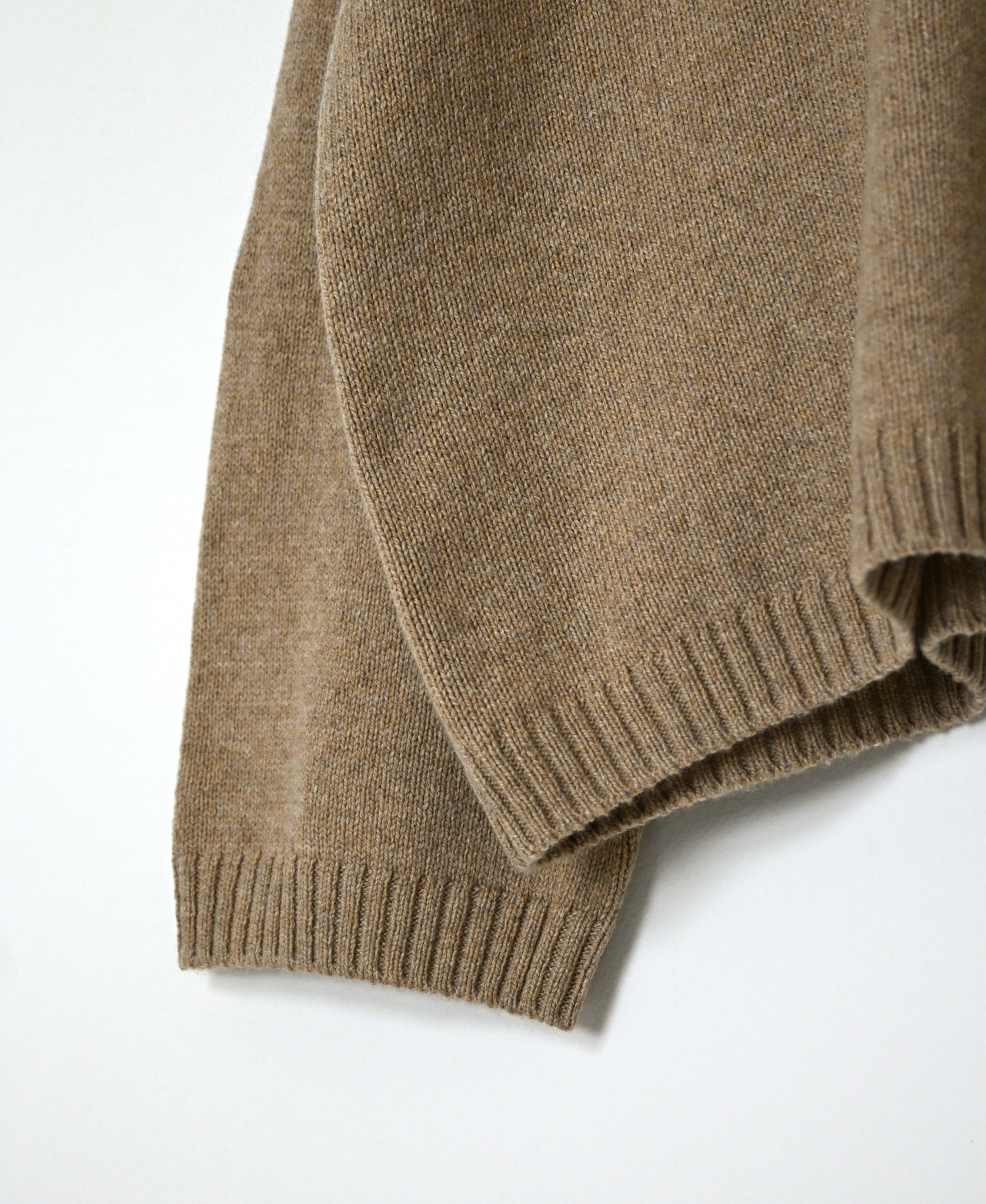 NNSL26514 7GG PLAIN STITCH NYLON/COTTON/WOOL CREW-NECK PULLOVER