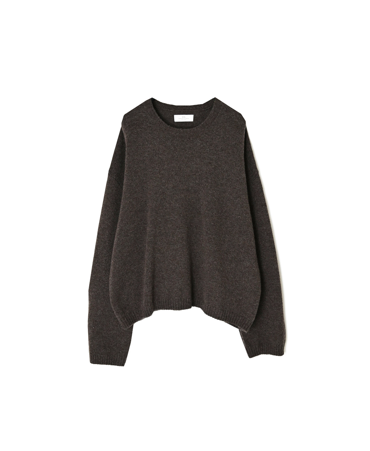 NNSL26514 7GG PLAIN STITCH NYLON/COTTON/WOOL CREW-NECK PULLOVER