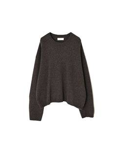 NNSL26514 7GG PLAIN STITCH NYLON/COTTON/WOOL CREW-NECK PULLOVER