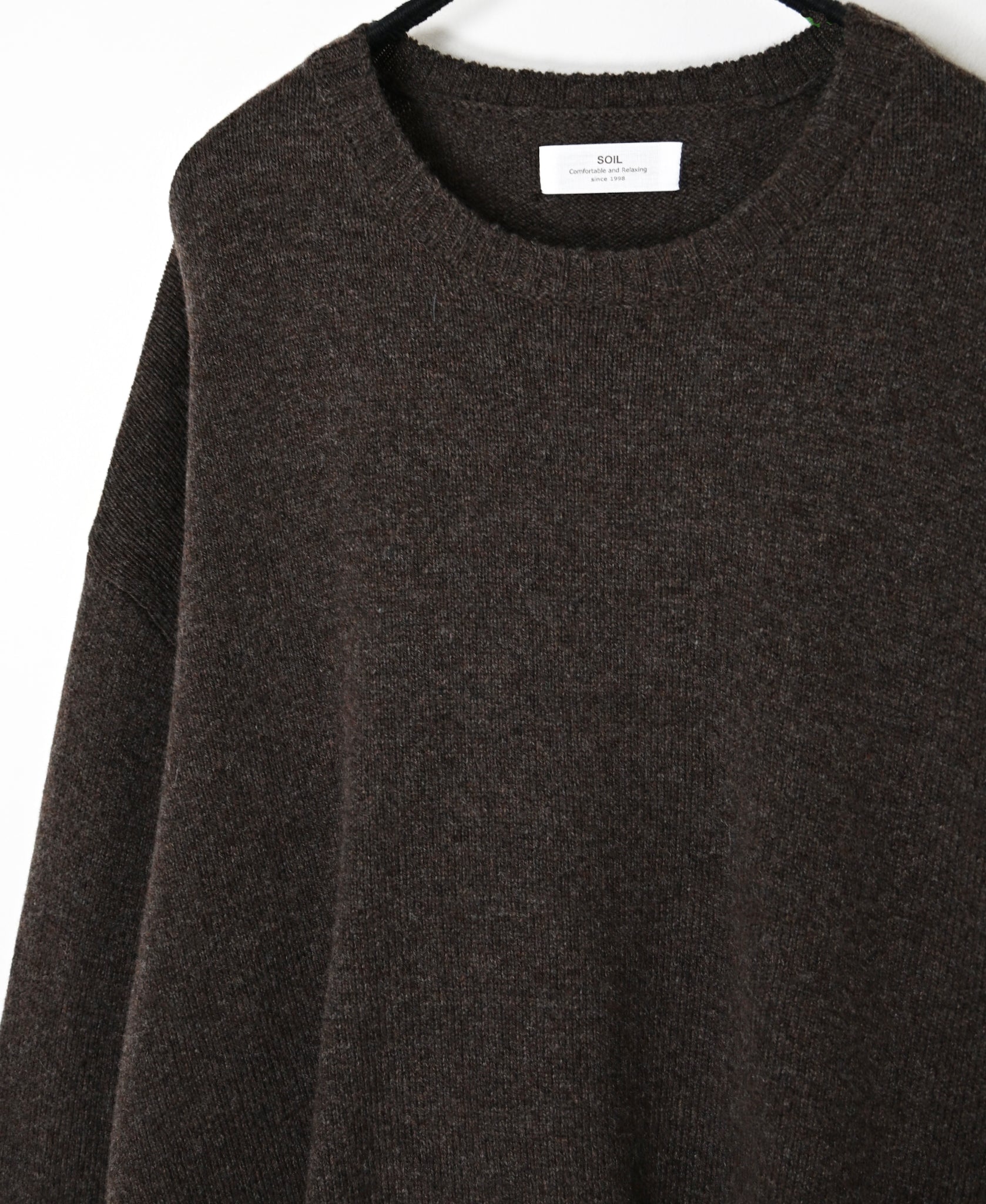 NNSL26514 7GG PLAIN STITCH NYLON/COTTON/WOOL CREW-NECK PULLOVER