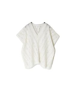NSL25063 ALL LACE FRENCH/SL PONCHO
