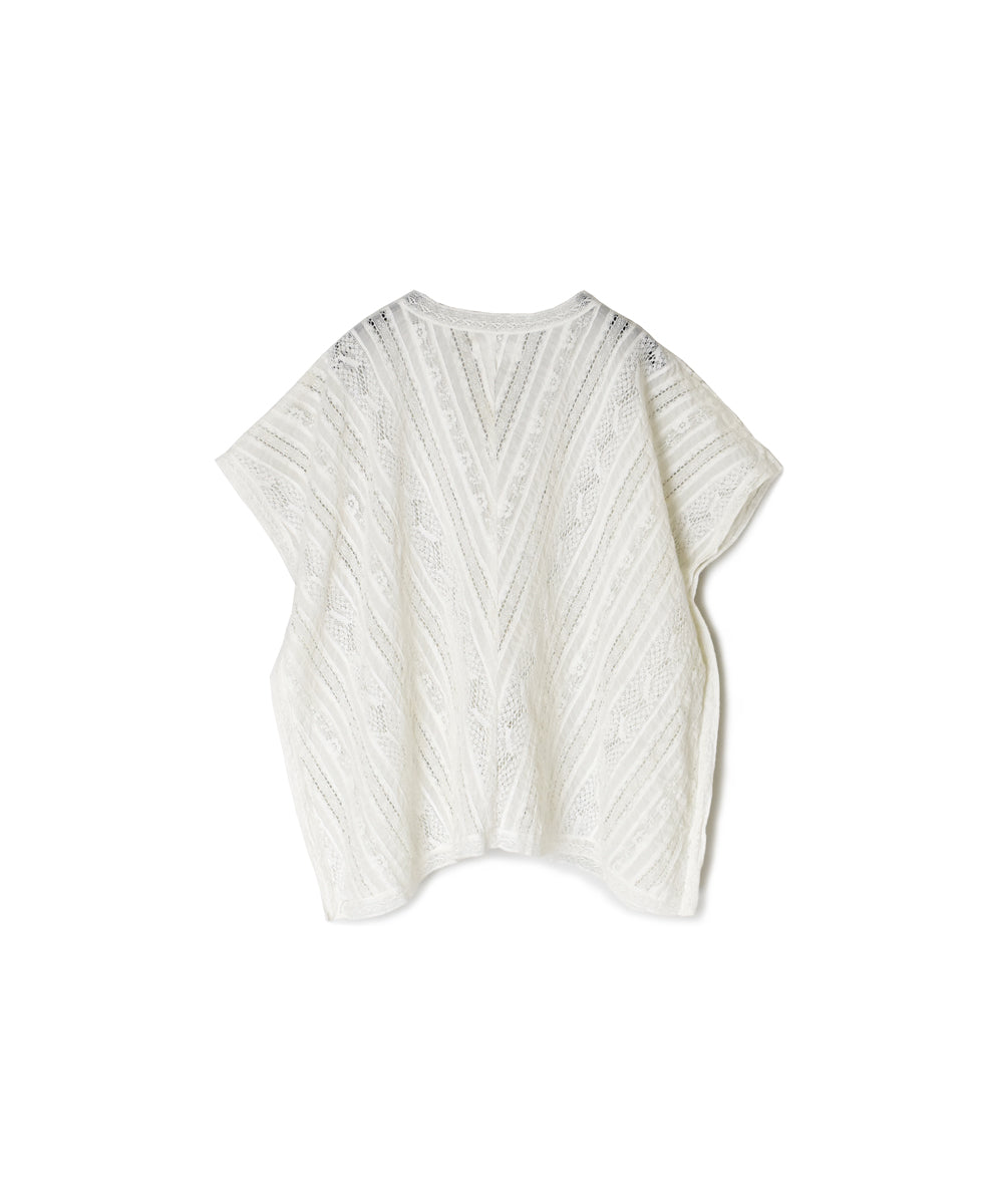 NSL25063 ALL LACE FRENCH/SL PONCHO