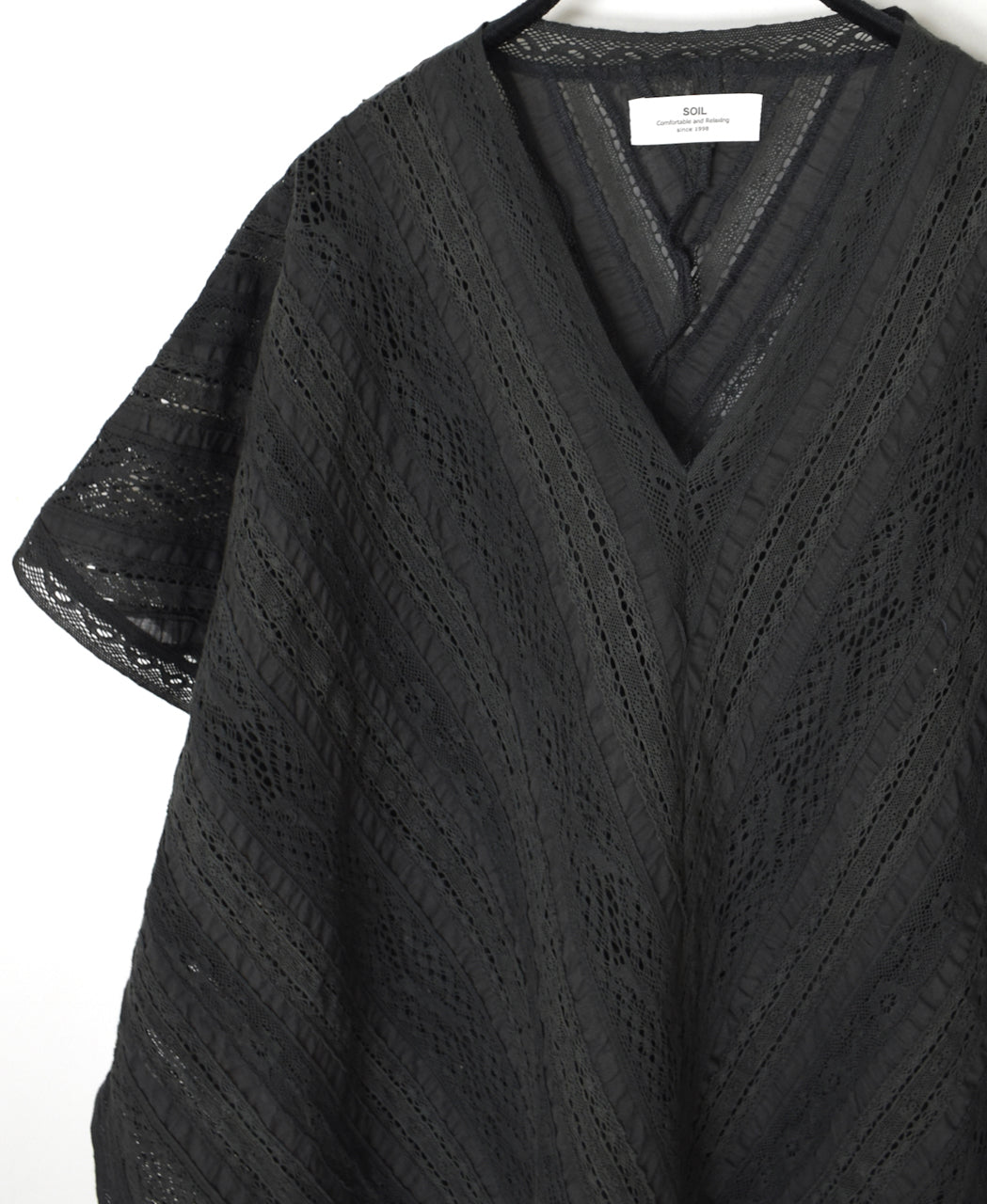 NSL25063 ALL LACE FRENCH/SL PONCHO