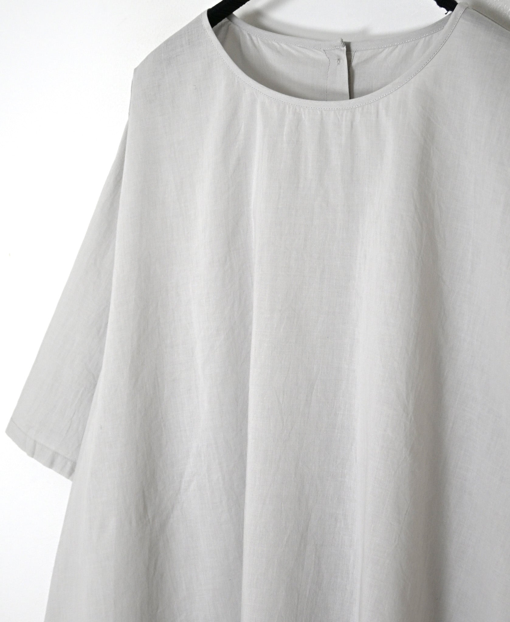 NSL26006 60s CAMBRIC PLAIN BACK OPENING SMOCK