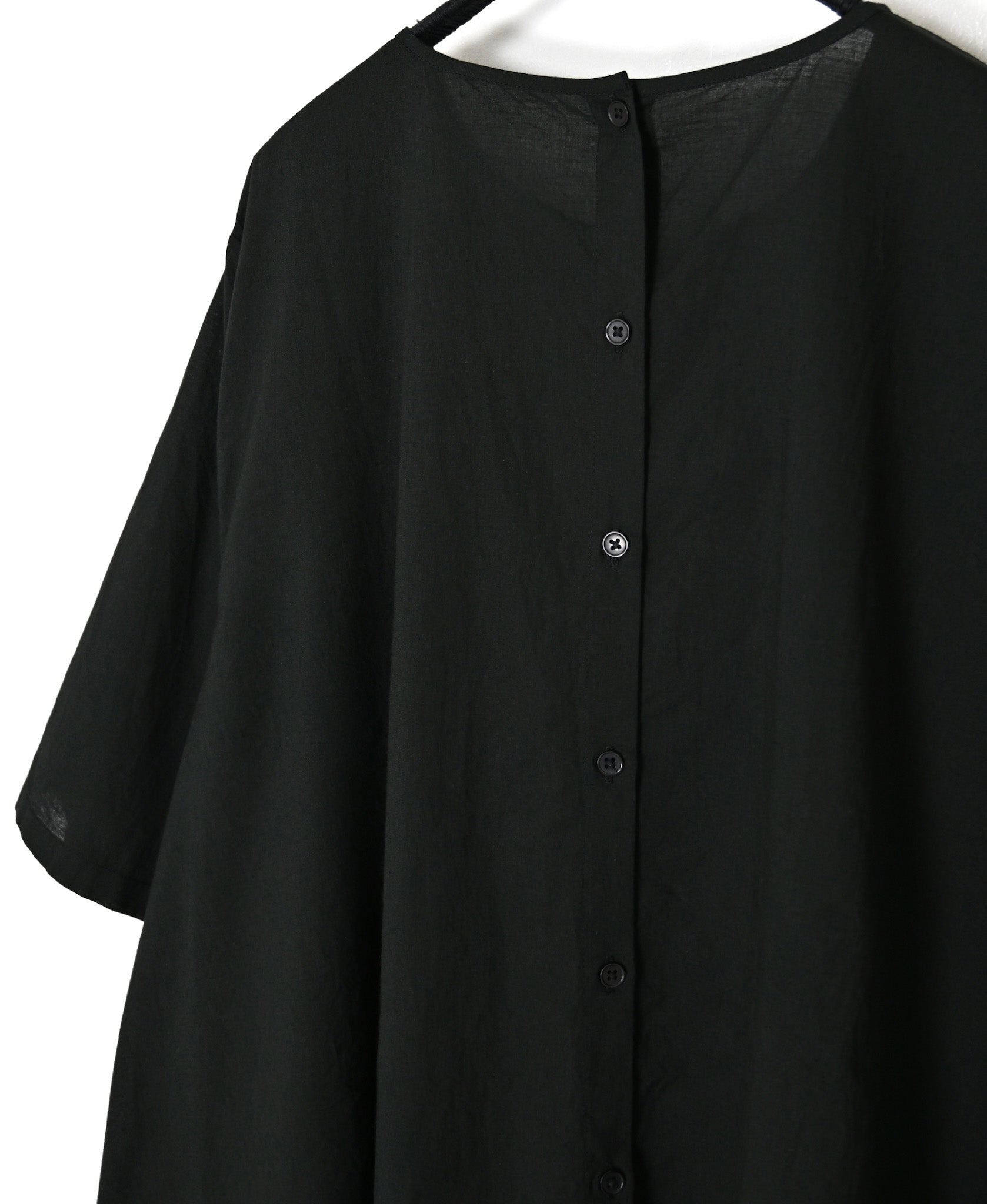 NSL26006 60s CAMBRIC PLAIN BACK OPENING SMOCK