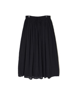 NSL26025 80s COTTON VOILE PLAIN GATHERED SKIRT