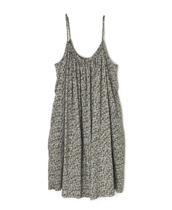 NSL26074 80s VOILE TWO TONE FLOWER PRINT TWO WAY CAMISOLE DRESS