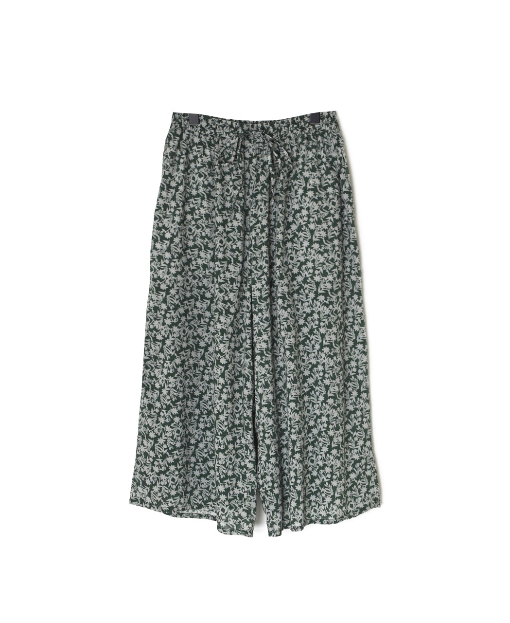 NSL26075 80s VOILE TWO TONE FLOWER PRINT WIDE EASY PANTS