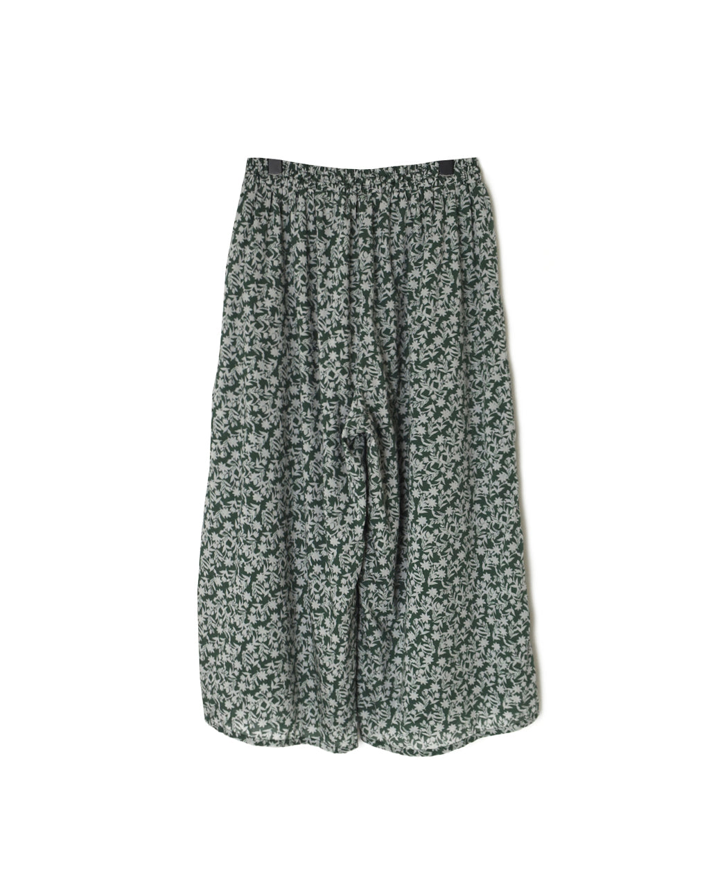 NSL26075 80s VOILE TWO TONE FLOWER PRINT WIDE EASY PANTS